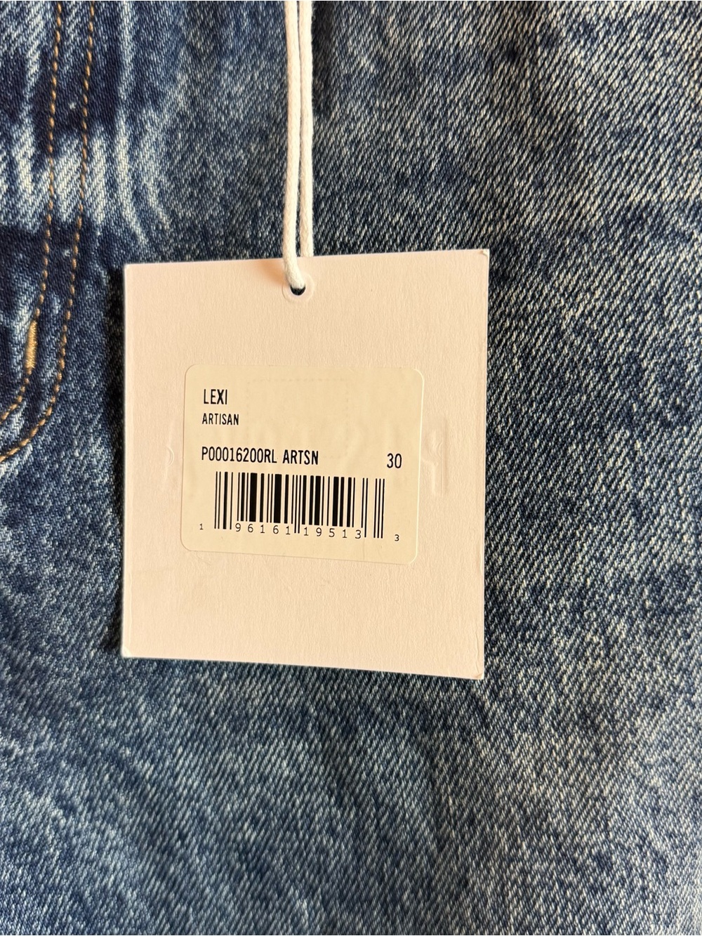 NWT Pistola Lexi Mid Rise Bowed Straight In Artisan Jeans 30 - Picture 8 of 11